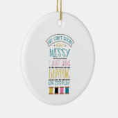 Messy Craft Room Keramik Ornament (Rechts)