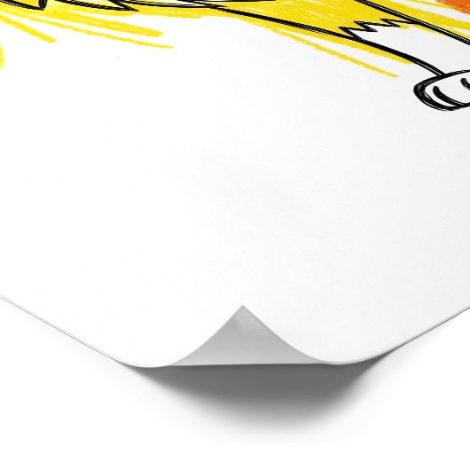 Messy Crayon Art Poster (Ecke)