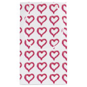 Messy - ein nicht perfekt gezeichnet Herz Kleine Geschenktüte (Rückseite)