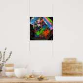 Messy Geometric Art Poster (Küche)