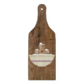 Messy Gingerbread Man Glass Cutting Board Schneidebrett (Vorderseite)