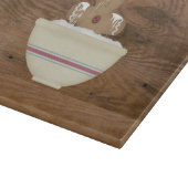 Messy Gingerbread Man Glass Cutting Board Schneidebrett (Ecke)