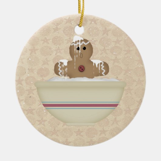 Messy Gingerbread Man Ornament (Vorne)
