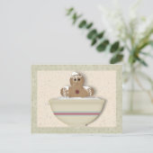 Messy Gingerbread Man Recipe Card Postkarte (Stehend Vorderseite)