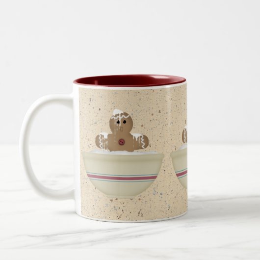 Messy Gingerbread Man Tasse (Links)