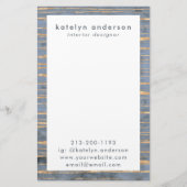 Messy Gold Line | Blue Periwinkle | BERUFLICH Briefpapier (Vorderseite)