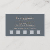 Messy Gold Line | Blue Periwinkle | BERUFLICH Treuekarte (Rückseite)