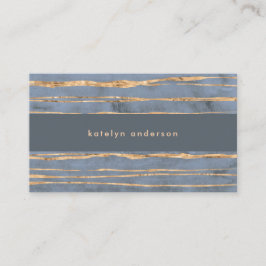 Messy Gold Line | Blue Periwinkle | BERUFLICH Visitenkarte