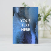 Messy Grungy Cyberpunk Texture Blank Card Einladung (Stehend Vorderseite)