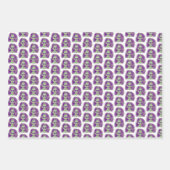 Messy Hair Creepy Doll Head Geschenkpapier Set (Vorderseite 3)