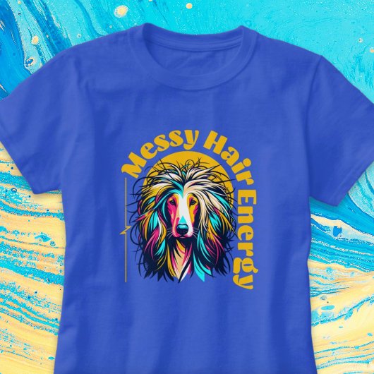 Messy Hair Energy Dog Pop Art Shirt