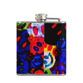 Messy Happy Faces Flachmann (Rückseite)