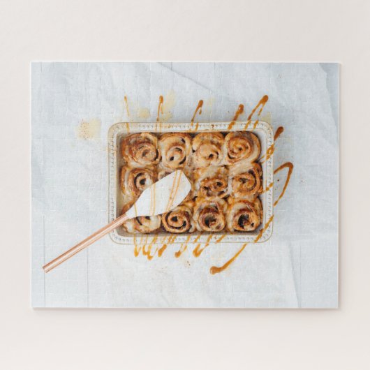Messy Homemade Cinnamon Rolls Puzzle (Horizontal)