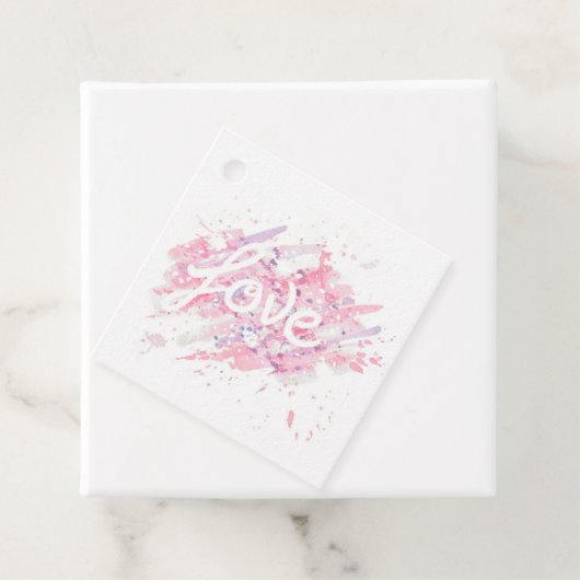 Messy Liebe Gift Tag Geschenkanhänger (Beispiel)