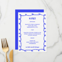 Messy Loops Hand gezeichnet Custom Bar Bat Mitzvah
