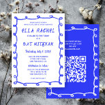 Messy Loops Hand gezeichnet QR Bar Bat Mitzvah Einladung<br><div class="desc">Perfekte Karte, um eine Fledermausmitzvah, Bar mitzvah oder andere jüdische Feier anzukündigen! Handgefertigte Pinselstrichrahmen für Sie auf der Vorderseite! Vollständig anpassbar! Klicken Sie auf "Personalisieren" oben, um den Text zu bearbeiten und Ihren Link zum QR-Code hinzuzufügen. Klicken Sie auf "Bearbeiten mit dem Designwerkzeug", um die Schriftart, Farben und Einstellungen anzupassen...</div>