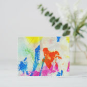 Messy Paint Postkarte (Stehend Vorderseite)