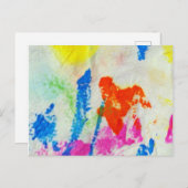 Messy Paint Postkarte (Vorne/Hinten)