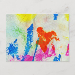 Messy Paint Postkarte