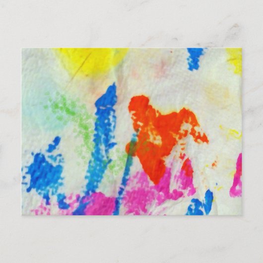 Messy Paint Postkarte (Vorderseite)