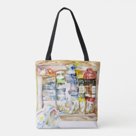 Messy Paint Tubes Artist Art Tote Bag Tasche