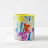 Messy Paint Zweifarbige Tasse (Mittel)