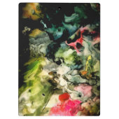 Messy Palette Abstraktes Muster Klemmbrett (Rückseite)