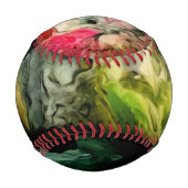 Messy Palette Cooles Abstraktes Muster Baseball (Rückseite)