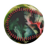 Messy Palette Cooles Abstraktes Muster Baseball (Vorderseite Links)