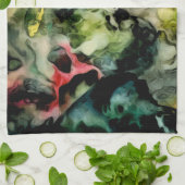 Messy Palette Cooles Abstraktes Muster Handtuch (Gefaltet)