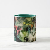 Messy Palette Cooles Abstraktes Muster Tasse (Zentrum)