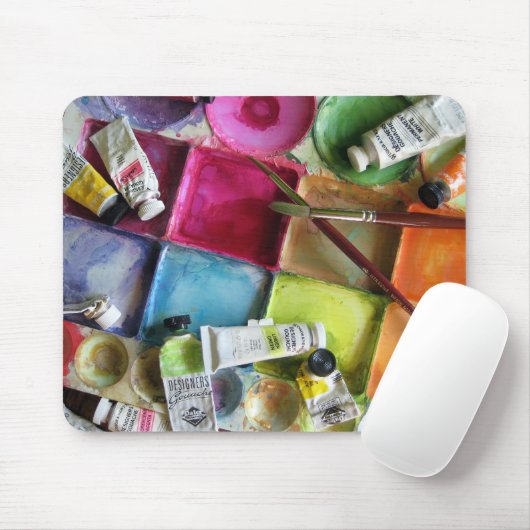 Messy Palette - Mousepad (Mit Mouse)
