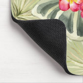 Messy Palm Tri-Color mit Fotos Mousepad (Ecke)