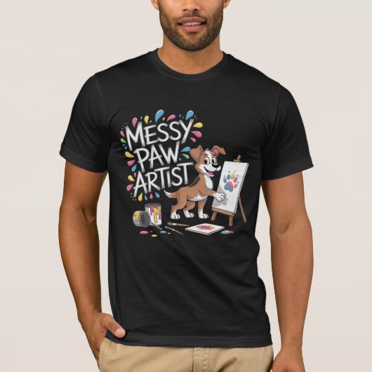 Messy Paw Artist T-Shirt (Vorderseite)