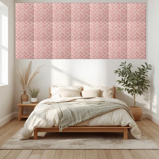 Messy Pink Geometric Tile Pattern Fliese