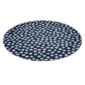 Messy Polka Punkte, trendige Farbmuster. Schneidebrett (Ecke)
