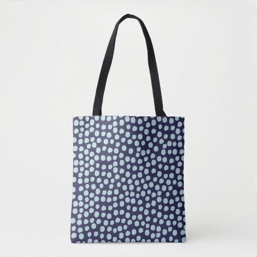Messy Polka Punkte, trendige Farbmuster. Tasche (Vorderseite)
