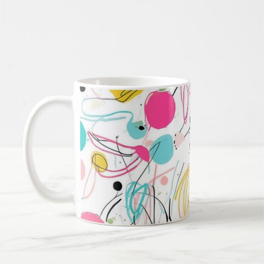 Messy Scribbles und Formen Kaffeetasse (Links)