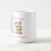 Messy Start, Stylish Ending Kaffeetasse (Vorderseite Links)
