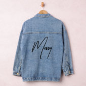 Messy Statement Zitat - Bold Sarcastic Denim Jacke (Hangar)