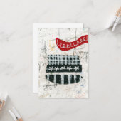 Messy Sunday Grußkarte Karte (Vorderseite/Rückseite Beispiel)