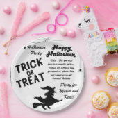 Messy text halloween pappteller (Party)