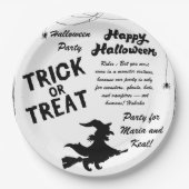 Messy text halloween pappteller (Vorderseite)