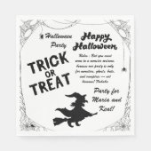 Messy text halloween serviette (Vorderseite)