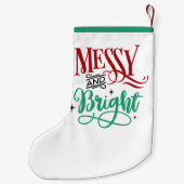 Messy und Bright | Funny Festive Christmas Puff Kleiner Weihnachtsstrumpf (Rückseite)