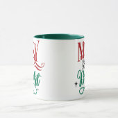 Messy und Bright | Funny Festive Christmas Puff Tasse (Zentrum)