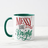 Messy und Bright | Funny Festive Christmas Puff Tasse (Links)