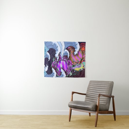 Messy universe wandteppich (Beispiel (Horizontal))