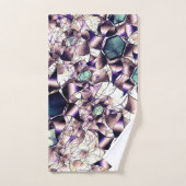 Messy virtuelle Blume in Gradiententönen Badhandtuch Set (Handtuch)