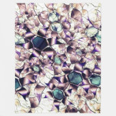 Messy virtuelle Blume in Gradiententönen Fleecedecke (Vorderseite)